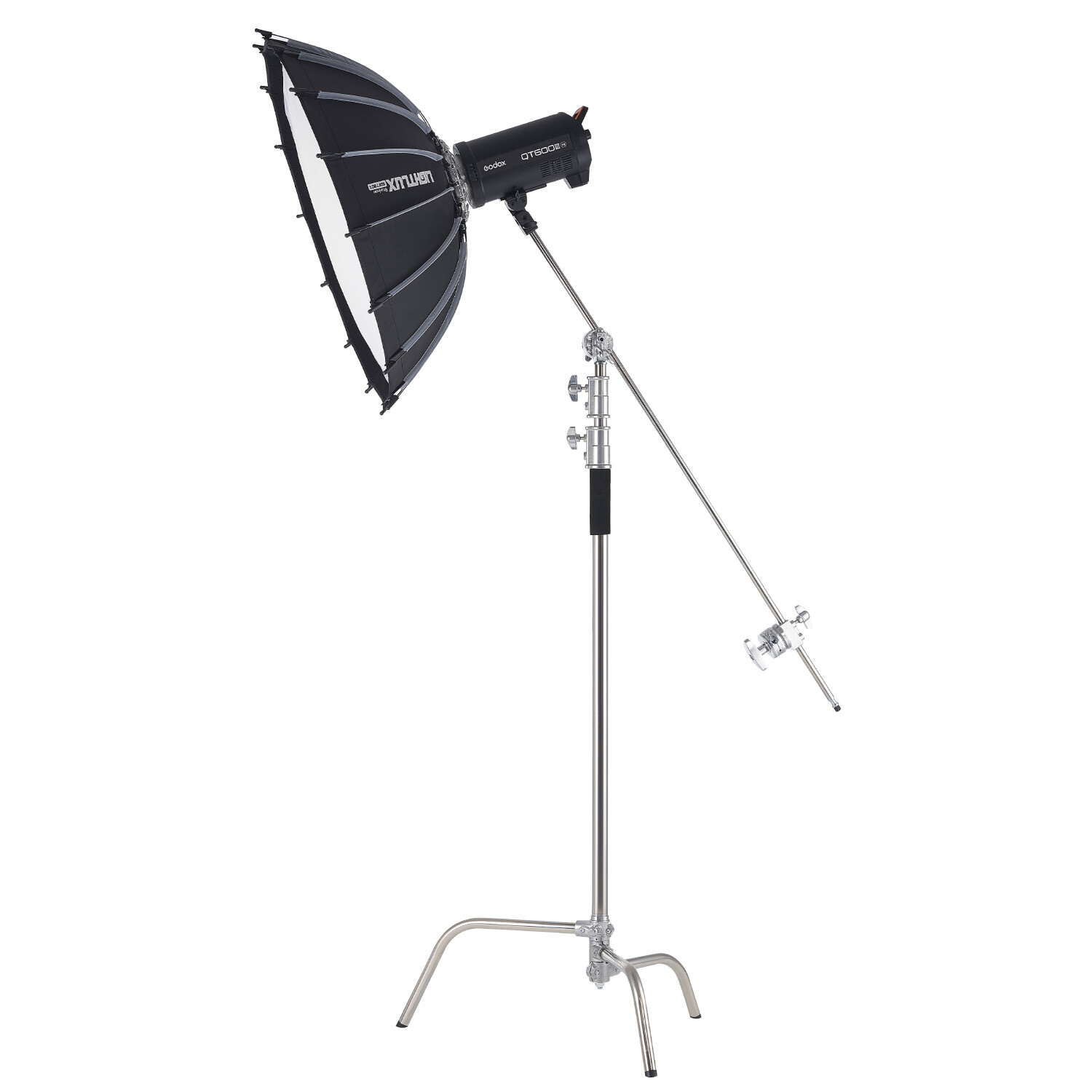 C Stand with Boom Arm Max Height 10.83 ft/330 cm Photography Light Stand