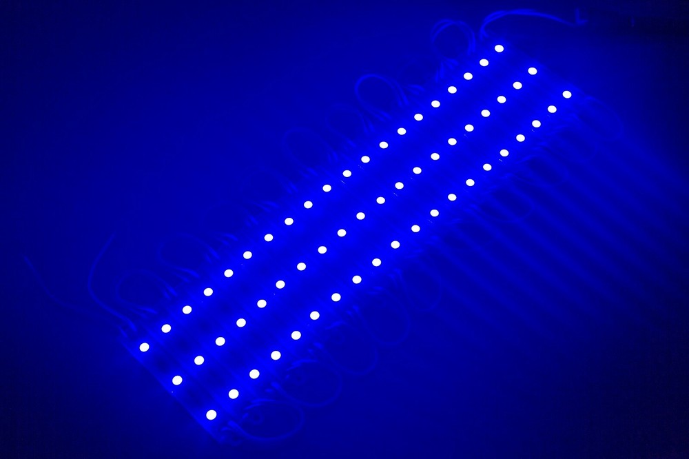 LEDUPDATES 40ft Flash STOREFRONT WINDOW Blue LED LIGHT 5050 UL Power & Remote