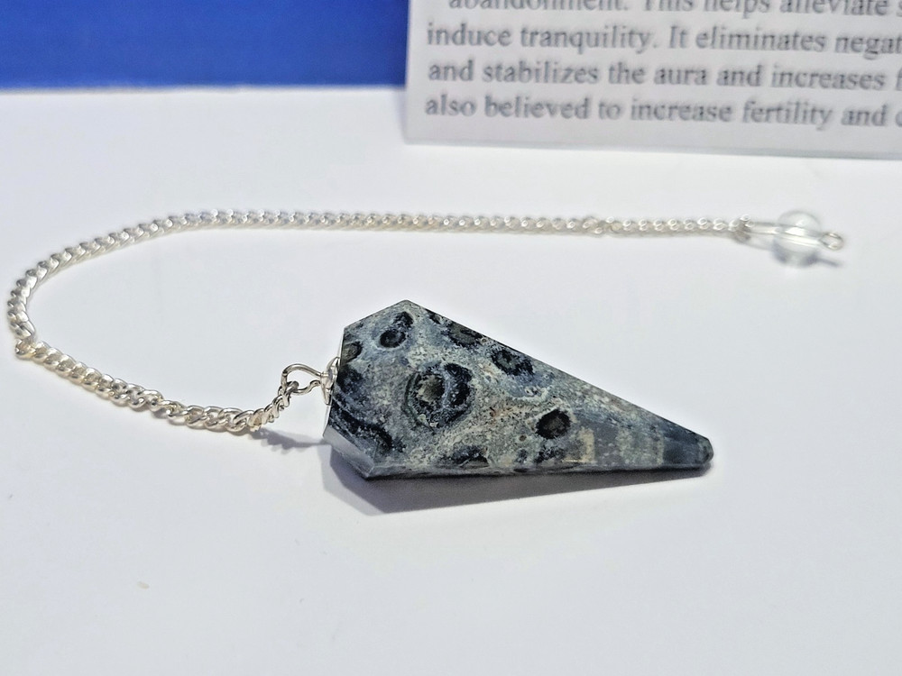 Vintage Kambaba Jasper Pendulum for Dowsing