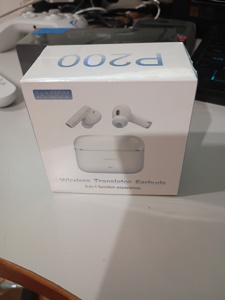 IAMJOY Wireless Translator Earbuds 3-in-1 Function Two Way Translation