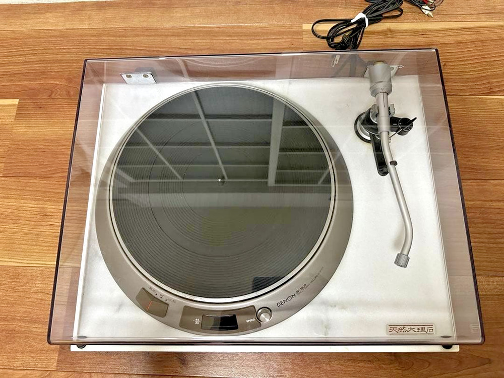 DENON DP-1800 Turntable Marble Base Serviced Working Record Player