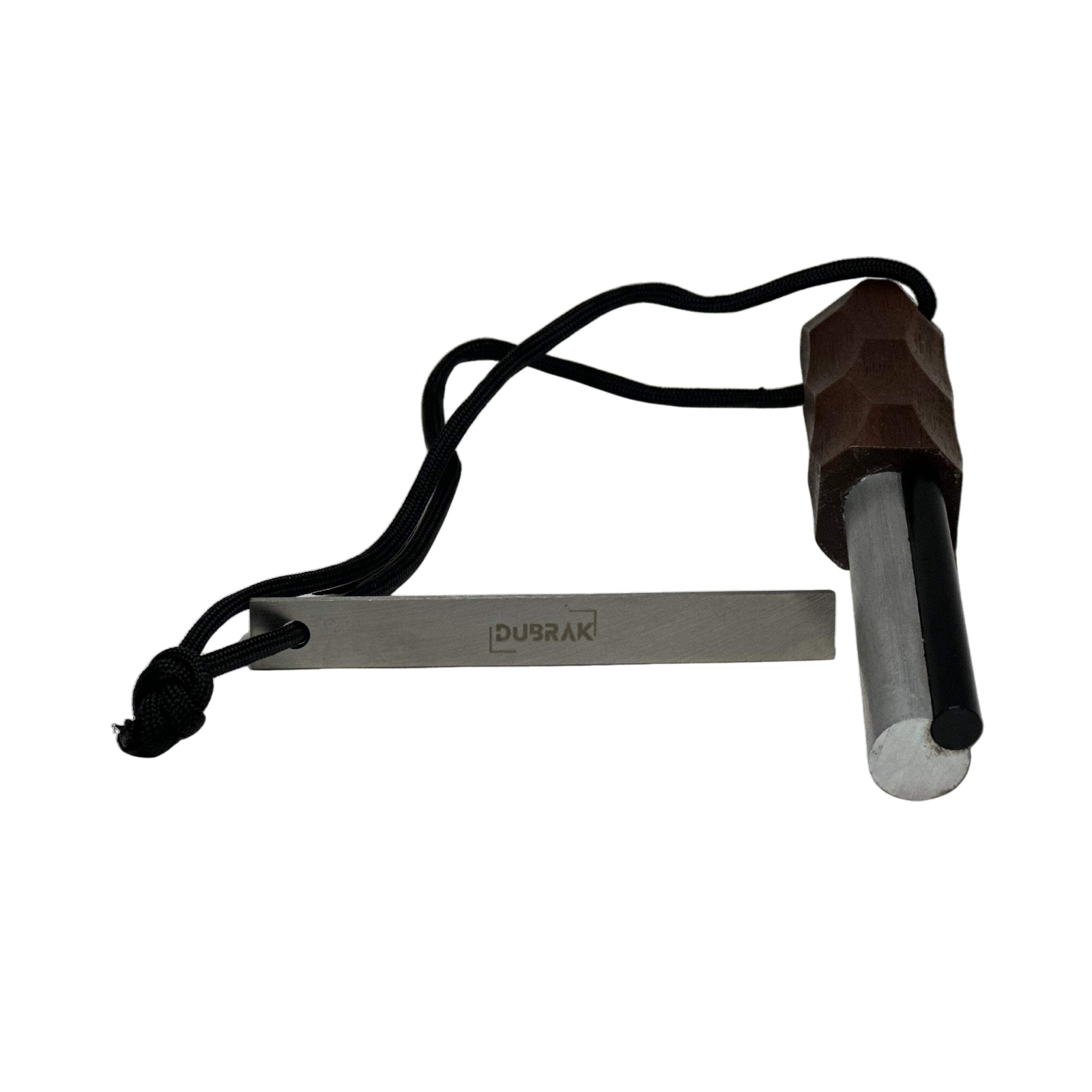Dubrak Heavy-Duty Magnesium Fire Starter Ferro Rod for Camping