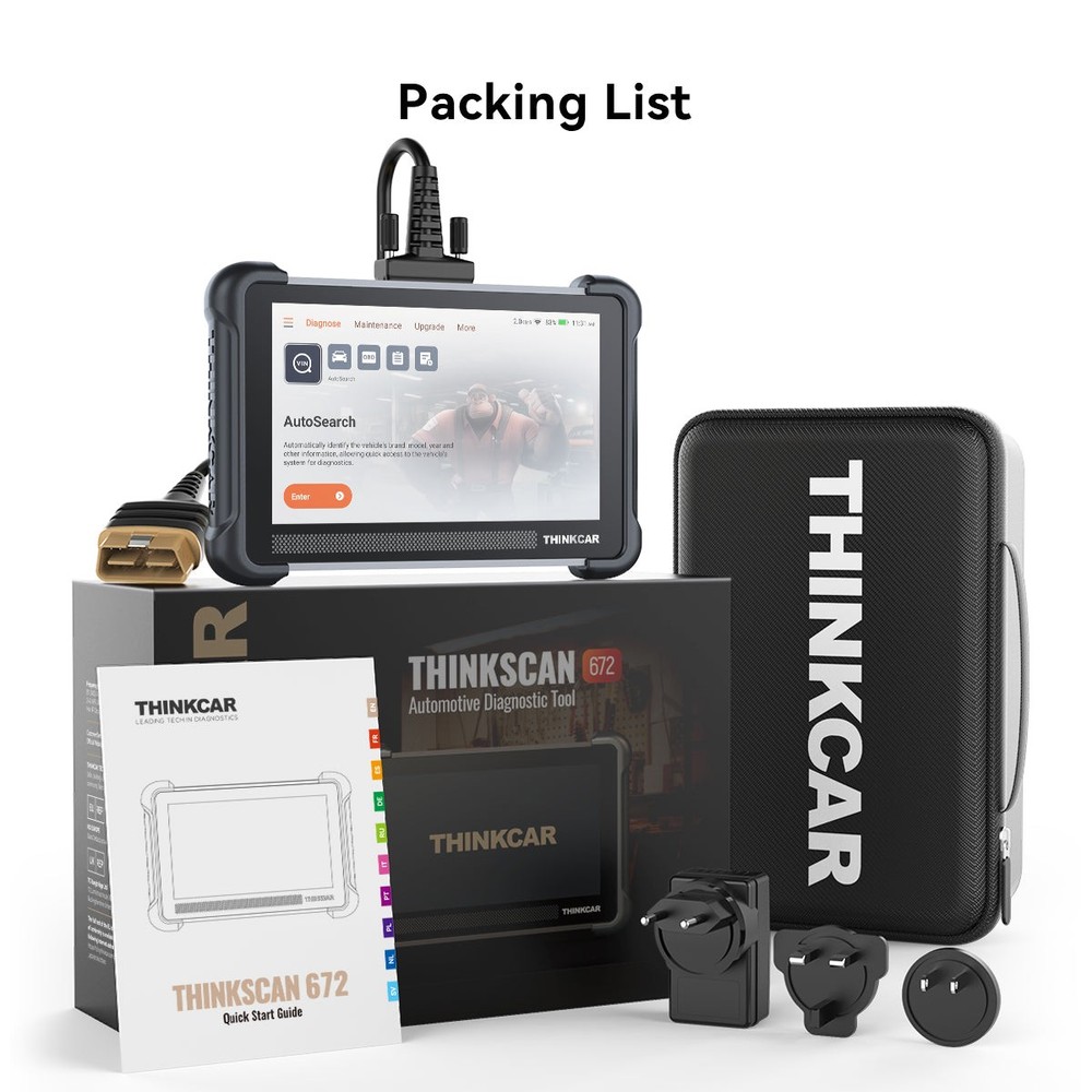 ThinkScan 672 Full Diagnostic Tool Bidirectional Scanner CAN FD IMMO TPMS Reset