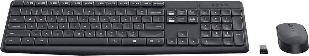 Logitech MK235 Wireless Keyboard and Mouse - Spanish Version