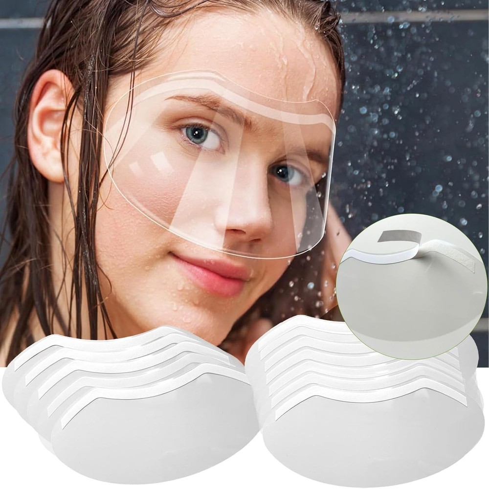 100 Pcs Shower Face Eye Shield After Surgery，Disposable Clear Plastic