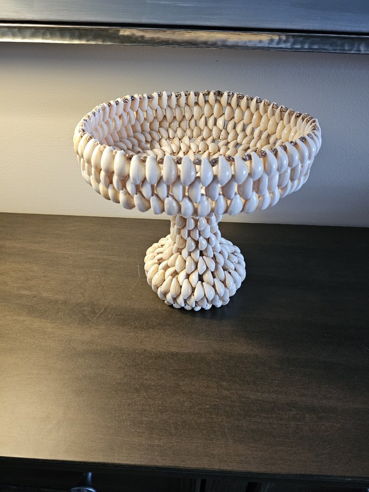 Seashell Pedestal Basket