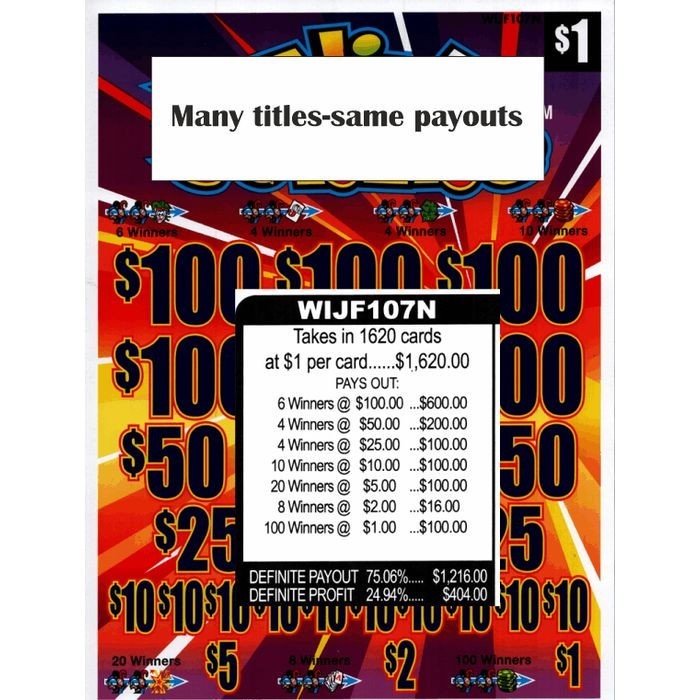 NEON BARS 1620-5W Single game, pull tabs