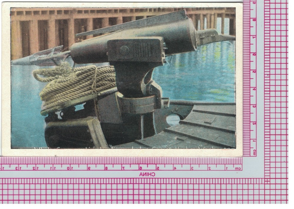 Postcard Harpoon Cannon