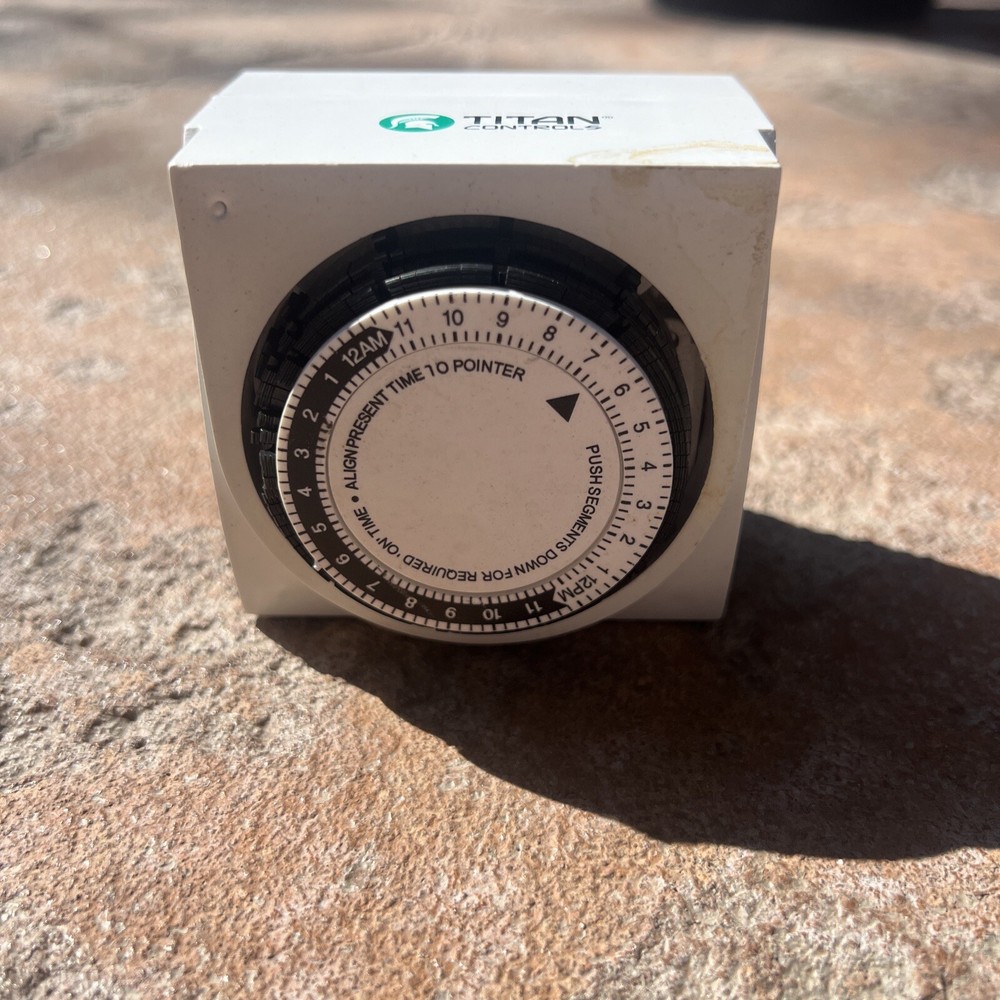 Titan Controls Apollo 8 Two Outlet Mechanical Timer #734100