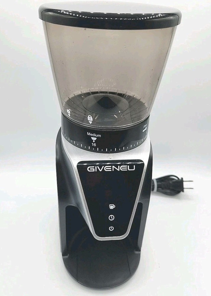 Giveneu Conical Burr 31 Setting Coffee Bean Grinder Digital Settings