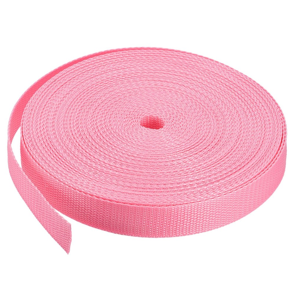 Lightweight Polypropylene Webbing Strap 1" 25 Yards Pink Strapping