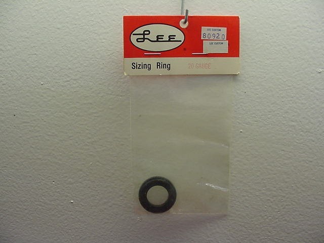 Lee- Sizing Ring- 20 gauge- #80920 - New !!