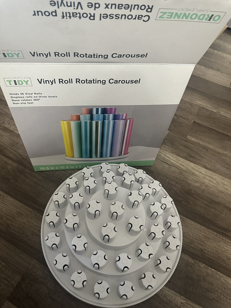 Simply Tidy Vinyl Roll Rotating Carousel