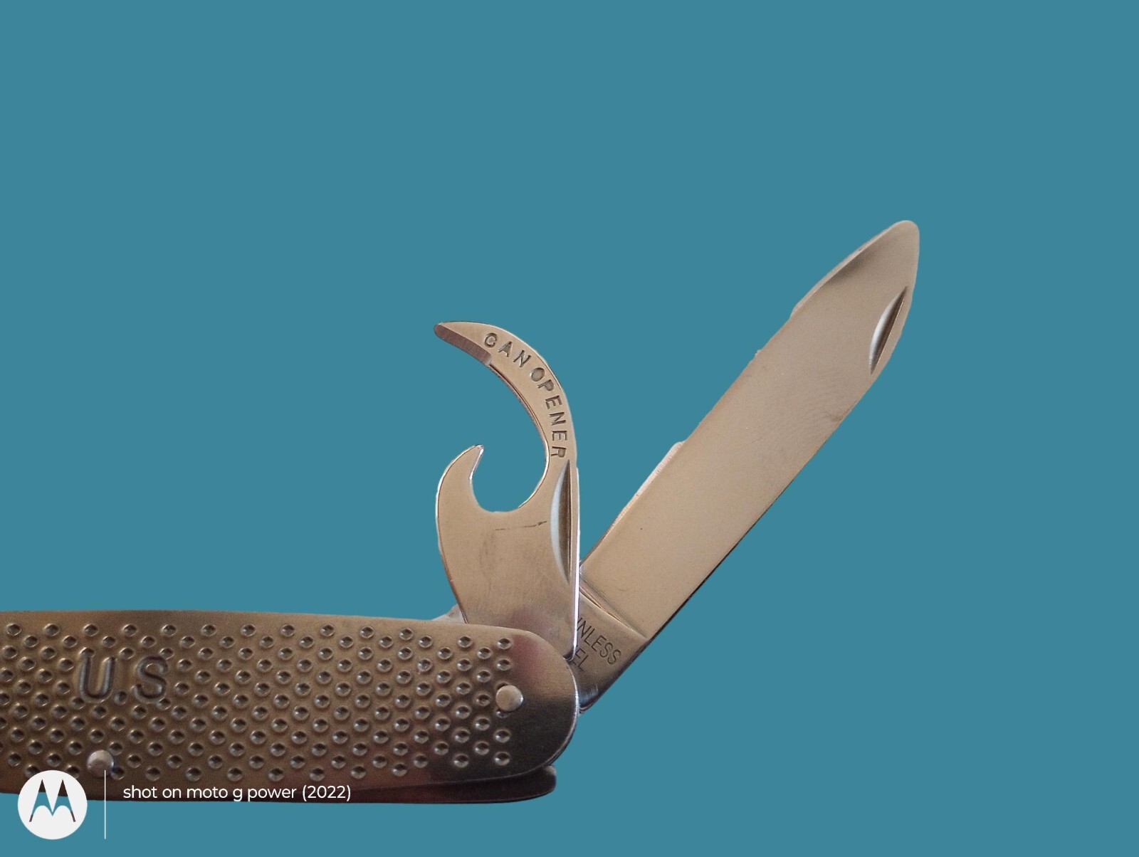 U.S MILITARY ARMY STYLE POCKET KNIFE UTILITY MULTI TOOL 100% STAINLESS STEEL NEW