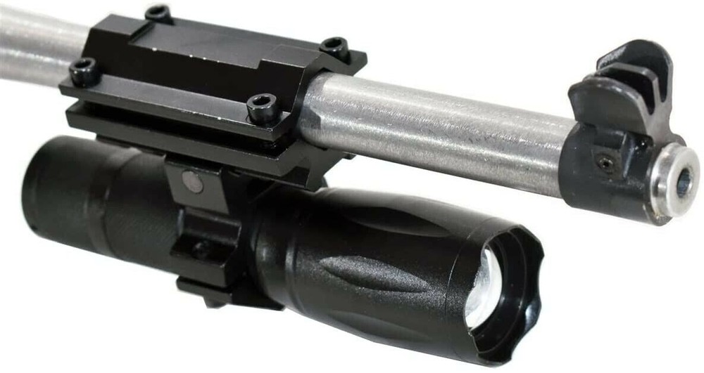 tactical flashlight with mount for Winchester Model 70 Super Grade hunting.