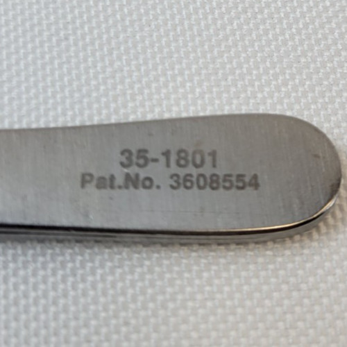 Pilling 35-1801 DeBakey Tissue Forceps, Straight, Delicate Tips, 6"