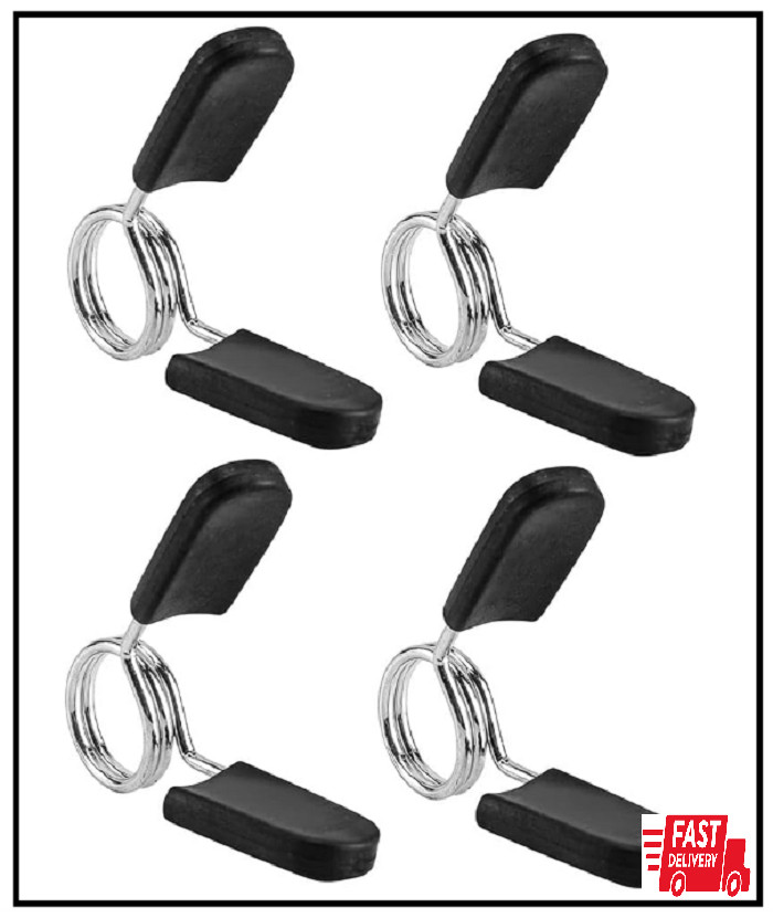 Barbell Clamps Dumbbell Spring Clip Circlip Collars 1 Inch Weight Bars Clips Fit
