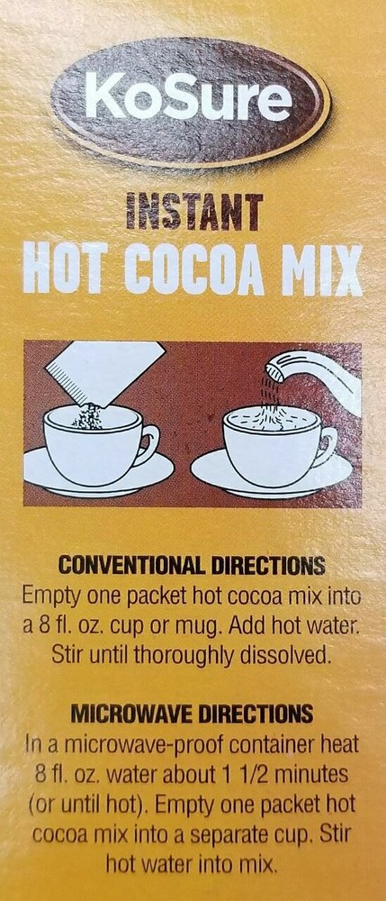KoSure Instant Hot Cocoa Mix, 10 Packets