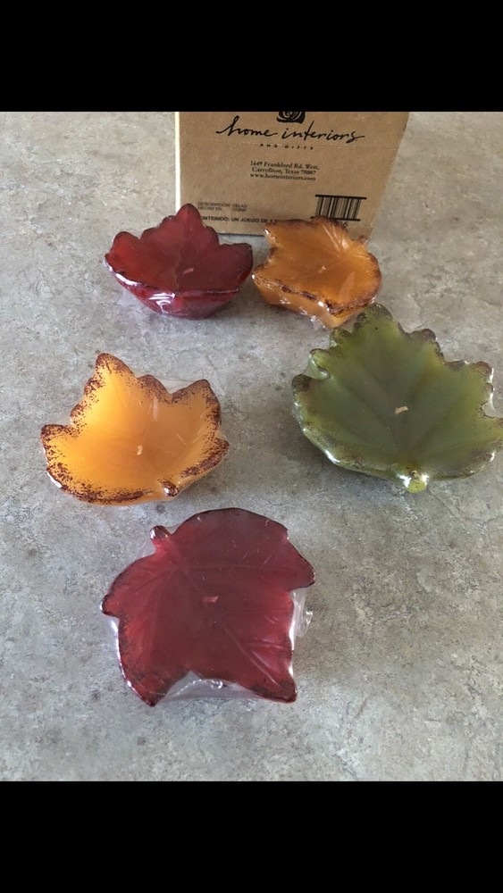 Home Interiors Leaf Floating Candles NEW!