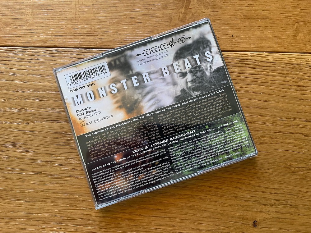 Zero-G / Chris Whitten's Monster Beats Sample Library / 2 CD Set (2001, UK)