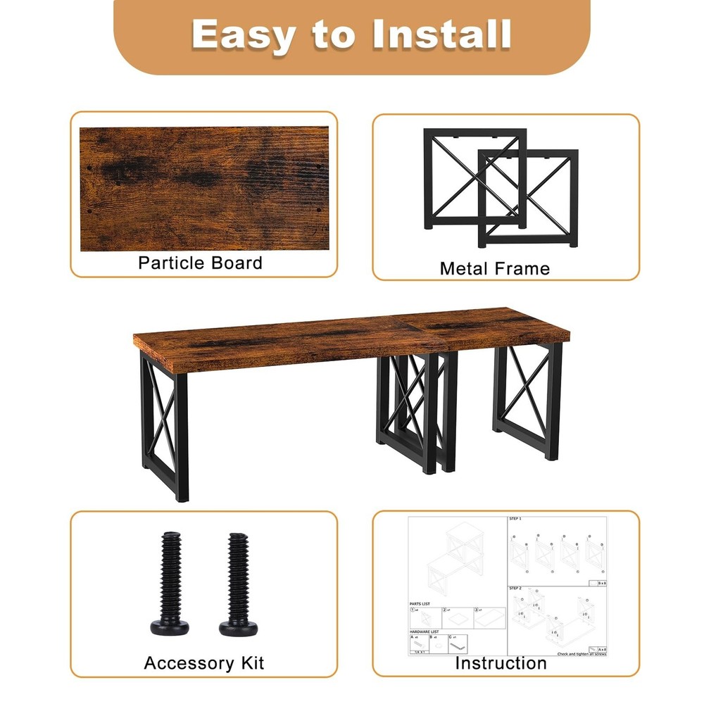 Desk Shelf, 2 Tier Wood Desktop Bookshelf, Adjustable Freestanding Stackable ...