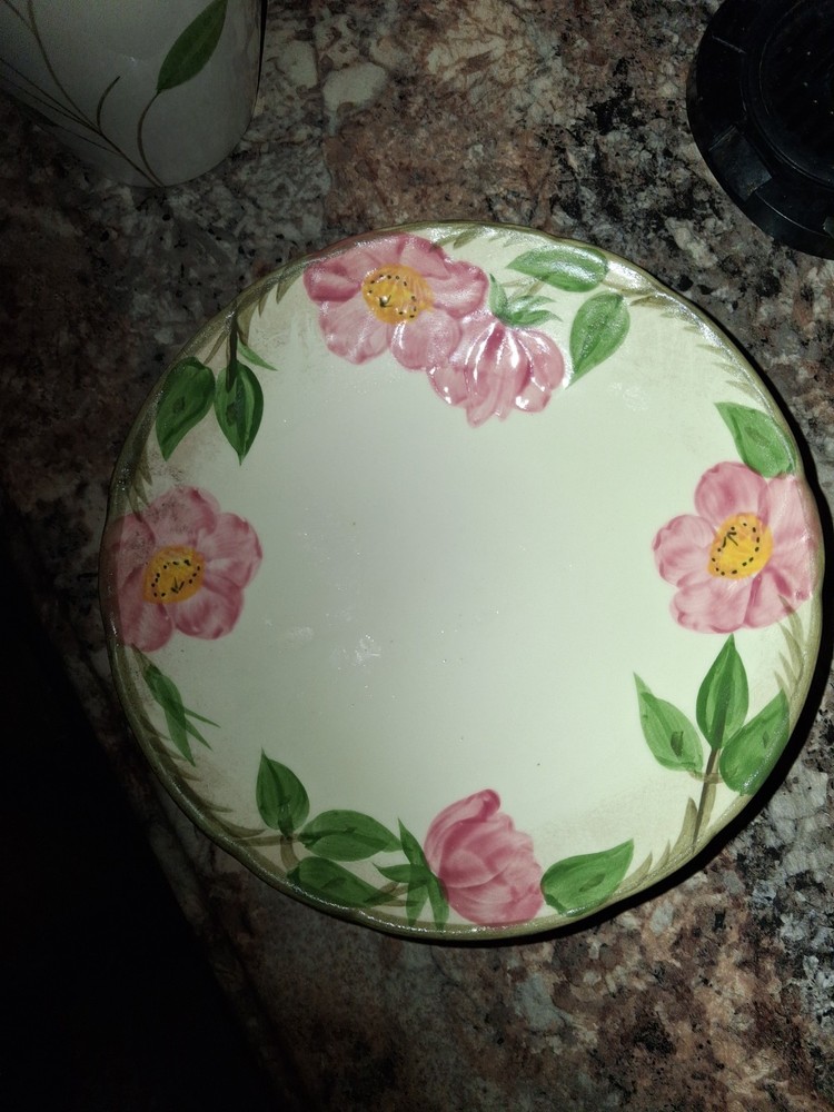 Franciscan Desert Rose Ceramic Round cake stand.