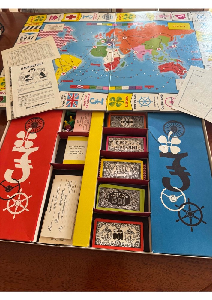 GO Vintage Boardgame Waddingtons Excellent Condition Complete