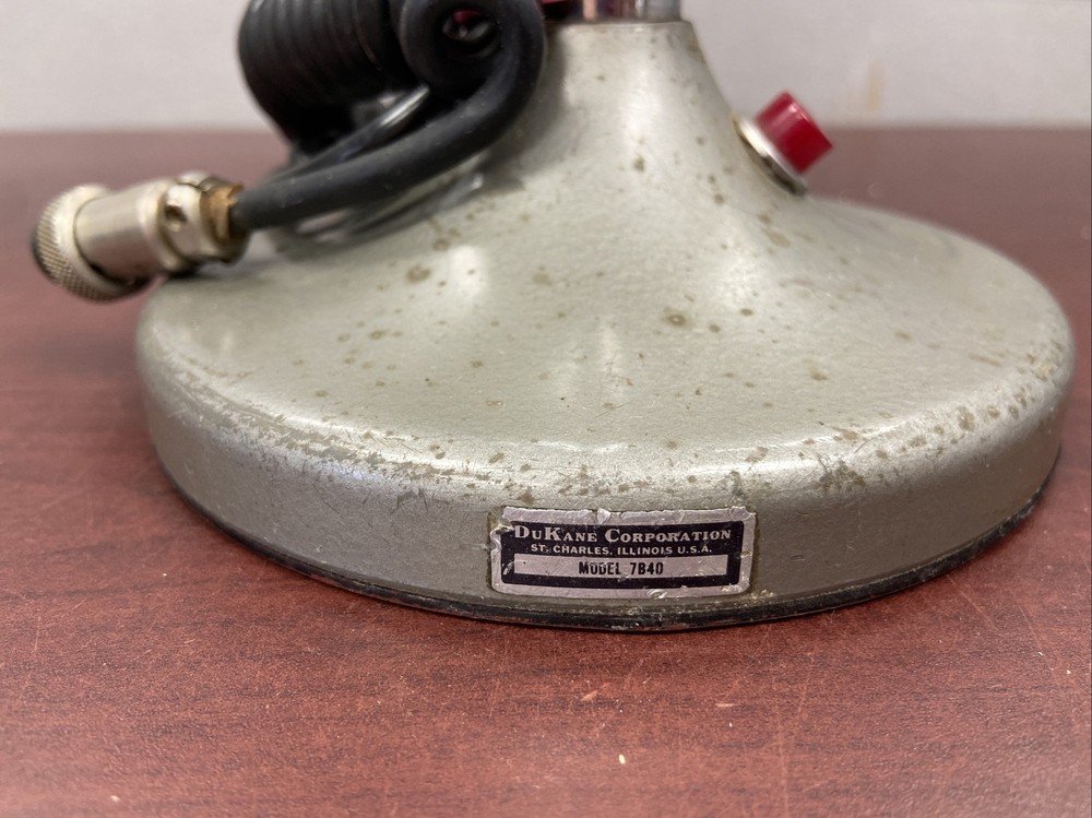 Vintage Dukane 7B40 Base Stand & Cord UNTESTED