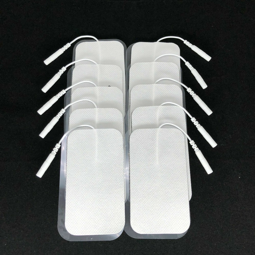 20 Large Replacement Tens Unit Electrode Pads for Pulse Massager White Cloth