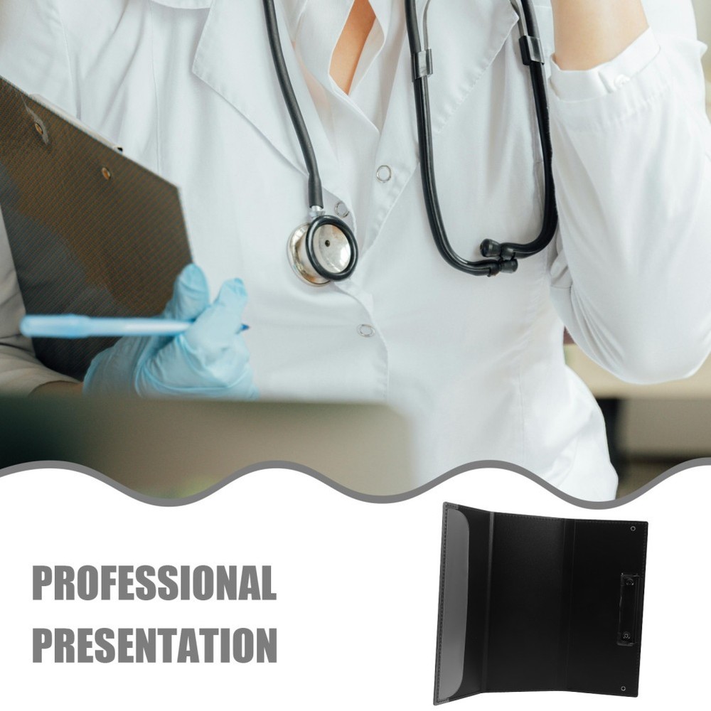 Lab Coat Pocket Clipboard with Notepad Folding Nursing Student Compact