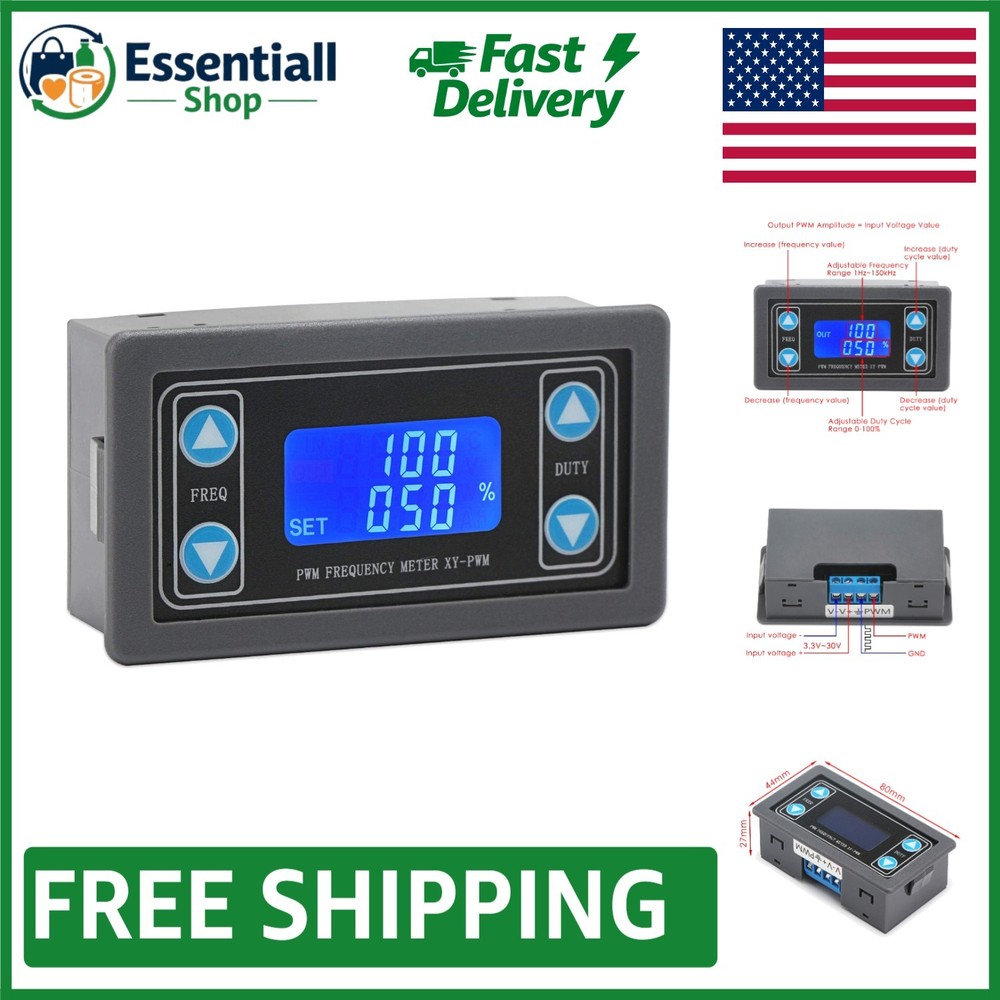LCD Function Signal Generator: 3.3-30V, 5-30mA, PWM Output for Accurate Testing