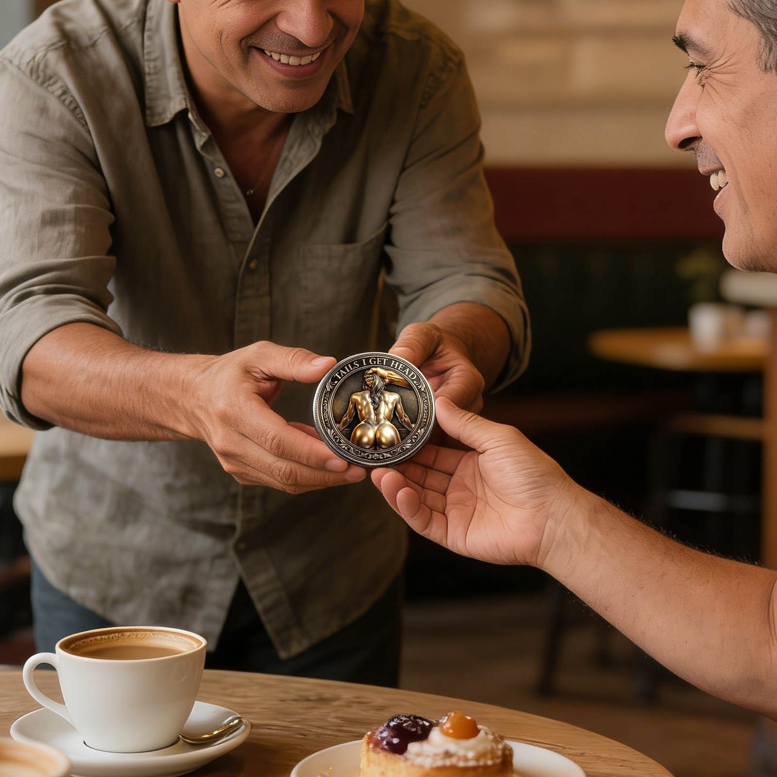 Heads I Get Tail/Tails I Get Head Humorous Prank Commemorative Coin