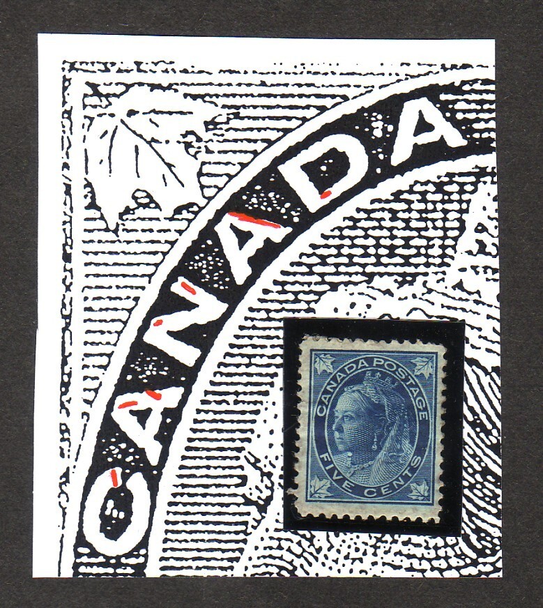 CANADA 1897, Scott No. 70, Major re-entry, Mint Hinged.