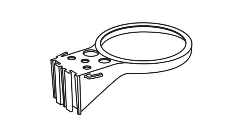 Bemis Bracket Wall Ring Plastic Ring for Suction Canister Wall Plate #532710