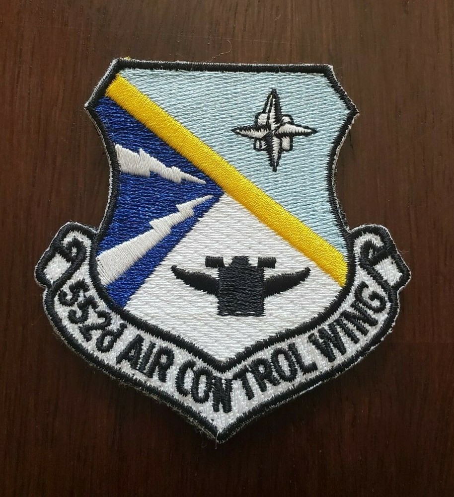 Vintage 552d Air Control Wing hook and loop patch AWACS CRC E-3 Sentry