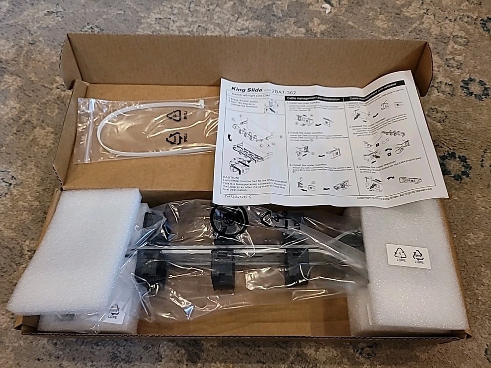 King Slide 2BA7-362 Cable Management Arm