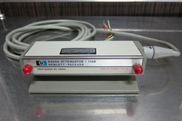 HP/Agilent 8494H Programmable Step Attenuator, 0-11dB, with opt 002/C01 & Cable