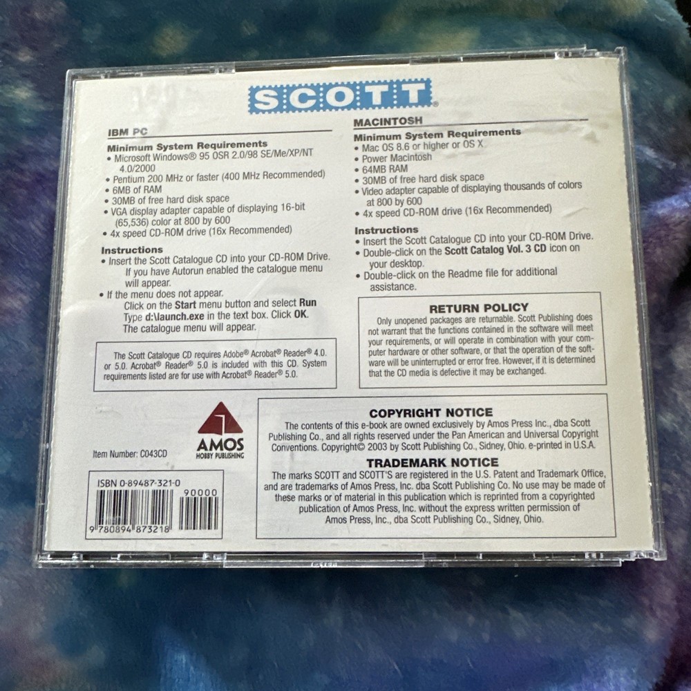 2004 Scott Standard postage Stamp Catalogue Volume 3 Only Vol 3