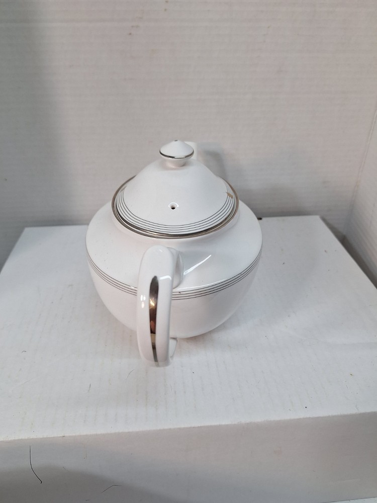 Vtg Spode Teapot Opera Platinum