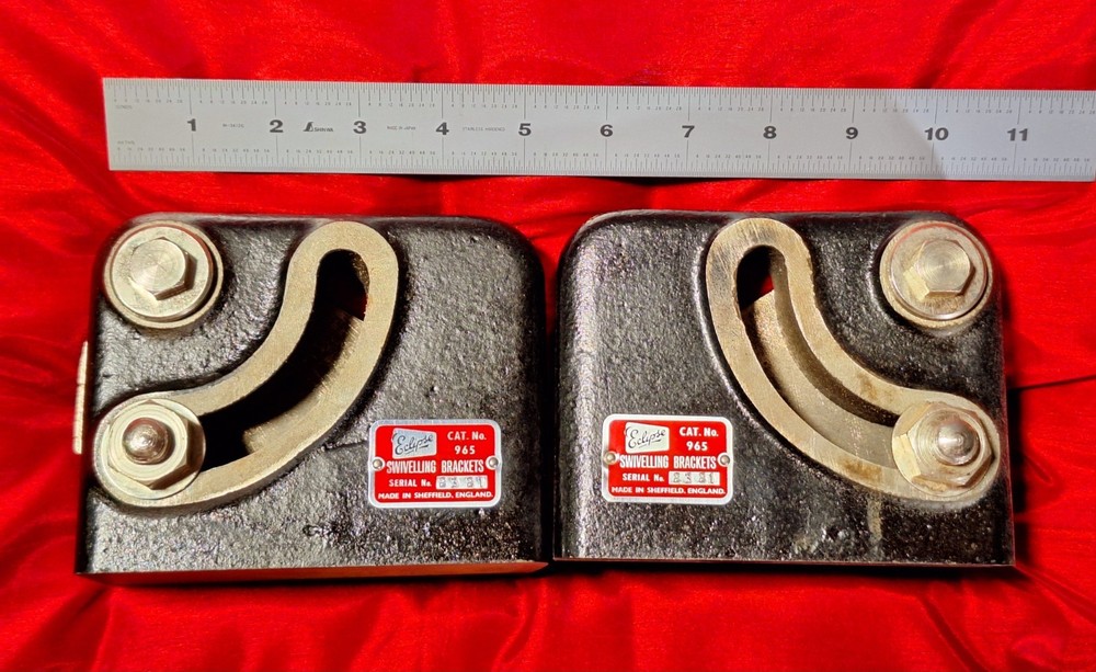 ECLIPSE Model 965 Heavy Duty Swiveling Brackets Type 1 - ONE PAIR - England-NEW