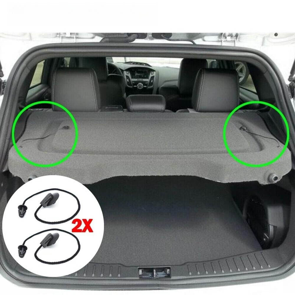 2Pcs 28cm Rear Trunk Tonneau Hatch Cover String For 2012-17 Ford Focus Hatchback
