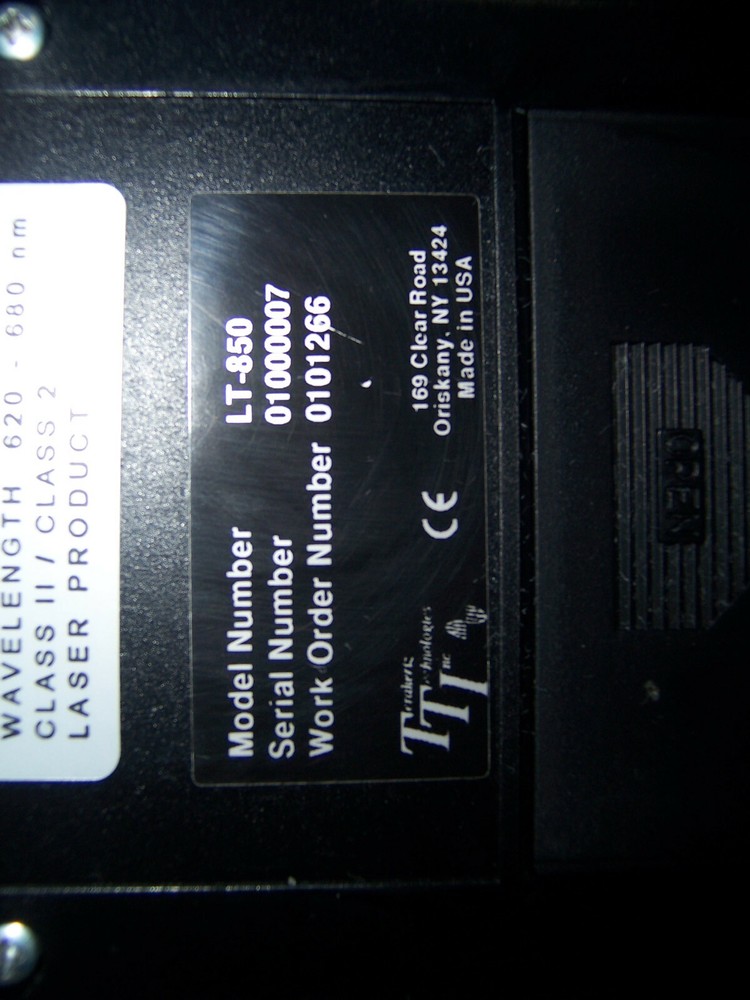 13060 terahertz technologies LT-850 laser tachnometer