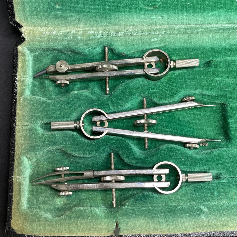 Antique 1930s Alpha Precision Drafting Architects Instruments No. 5 Germany