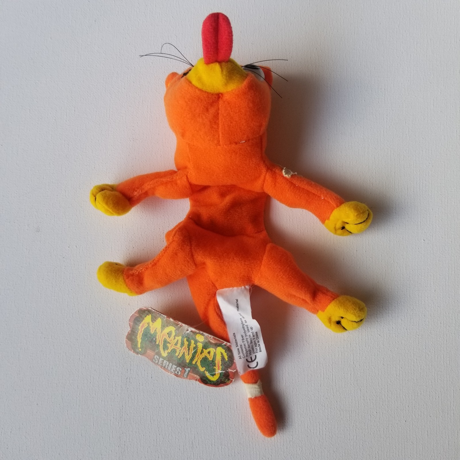 Meanies Series 1 Orange Splat Kat New With Tags Very Good Condition