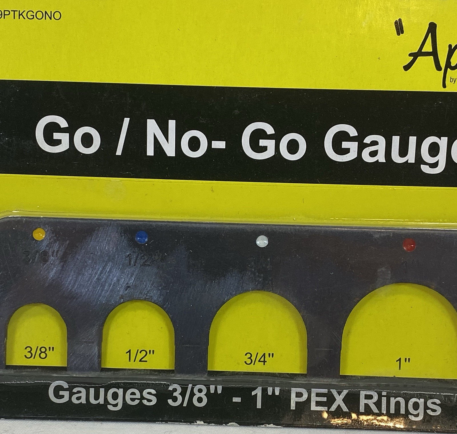Apollo Go / No - Go Pex Water Line Sizing Plumbing Tool 3/8” - 1” 69PTKGONO