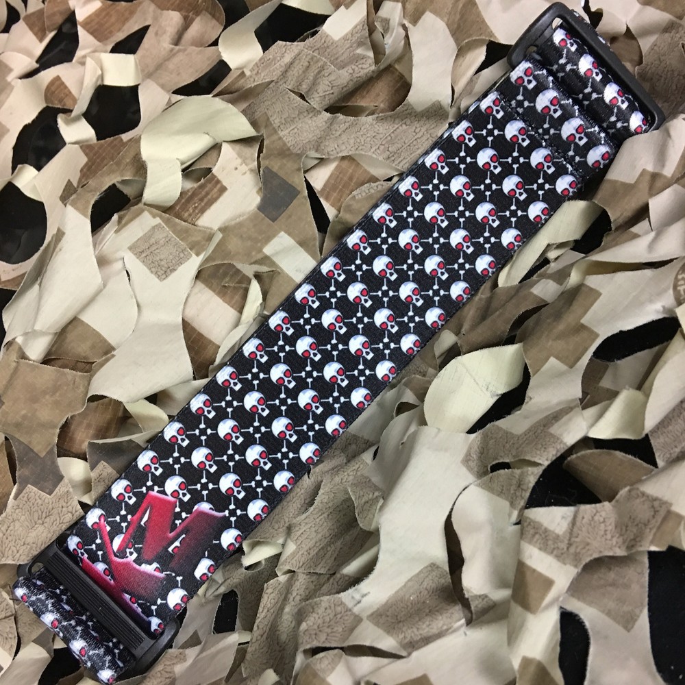 NEW KM Paintball Universal Mask Goggle Strap - 09 Skull Candy