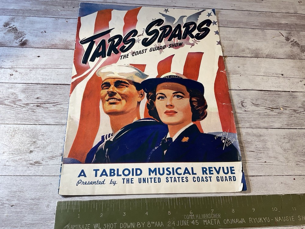 ORIGINAL WWII US COAST GUARD SHOW PROGRAM TARS AND SPARS