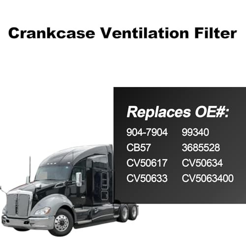Crankcase Ventilation Filter Compatible with Cummins ISX OE# 904-7904,
