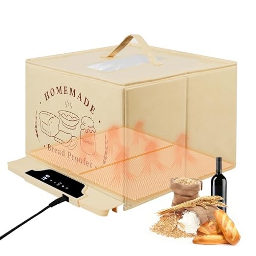Bread Proofing Box with 85-210°F Temp Control & 12H Timer, Full Small With Box