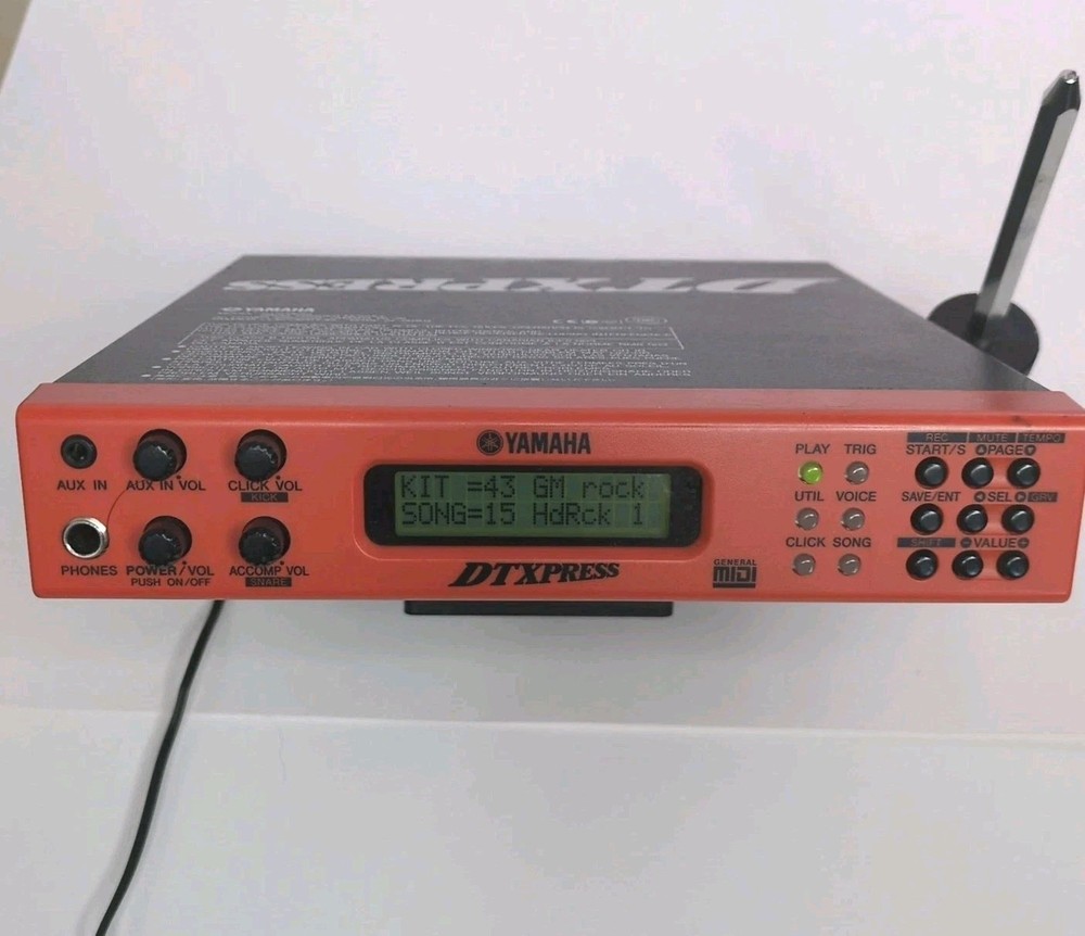 Yamaha DTXPRESS Electronic Drum Trigger Module -TESTED Fully NO PWR SUPPLY INCLD